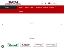 Tablet Screenshot of dkm.com.tr